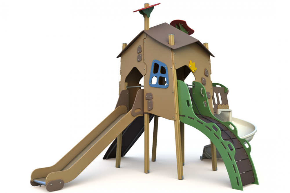 Игровой комплекс "Домик Бабы Яги" ИКС-1.301