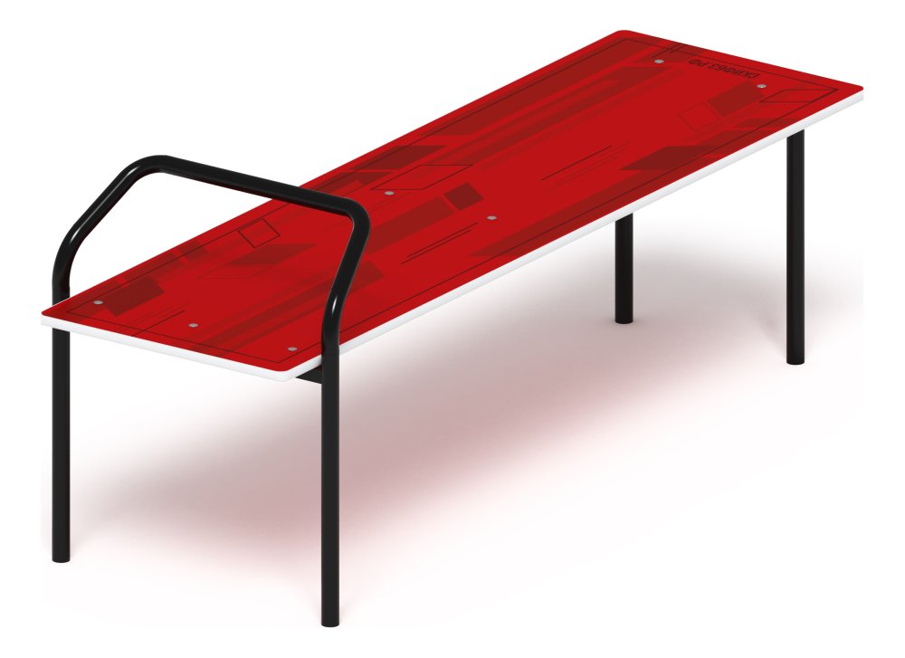 Скамья для пресса (красный) - СО 2.40.05-01