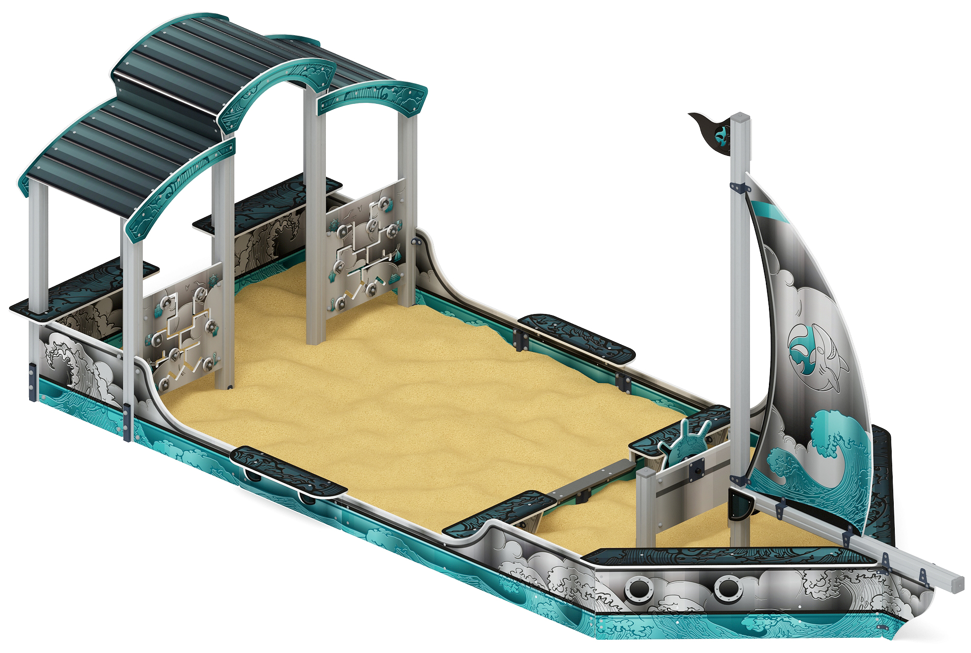 Песочный дворик Морской Яхта (Лагуна) ИО 6.03.01-05