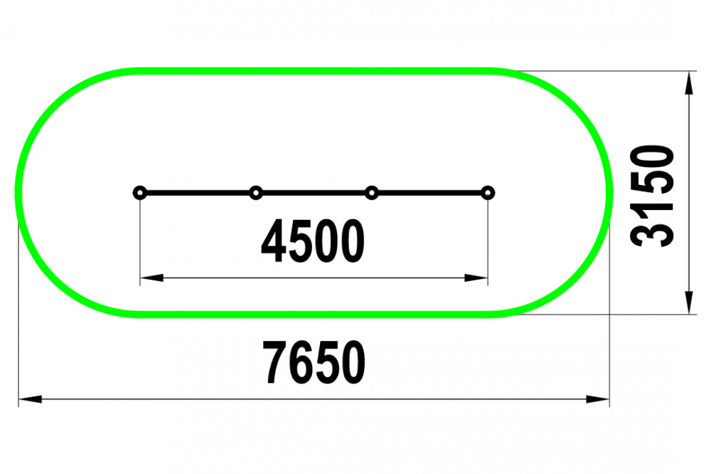 Тройной каскад турников для отжиманий и подтягиваний W-02-001