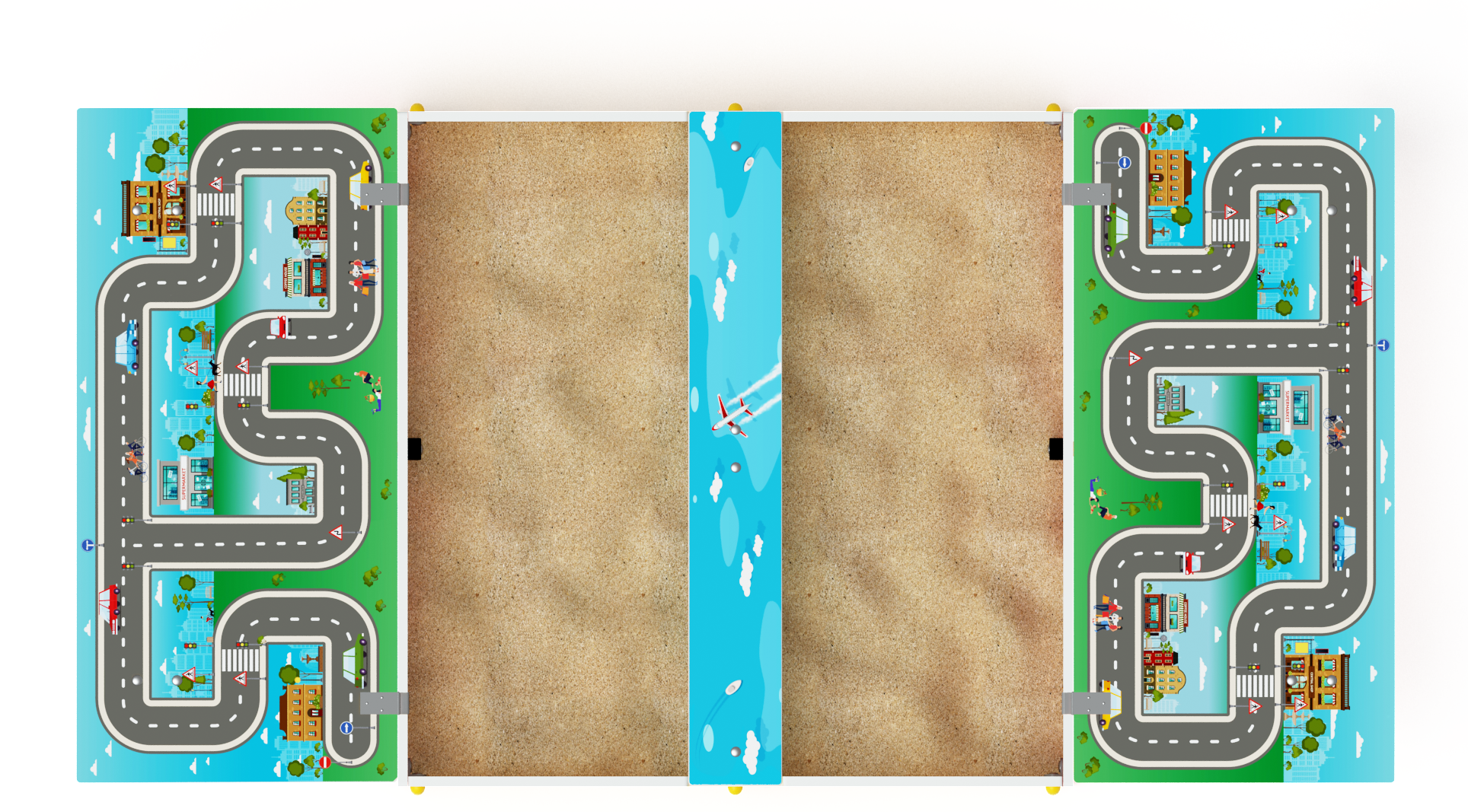 Песочница с крышкой средняя (Игра) - ИО 5.01.11-02