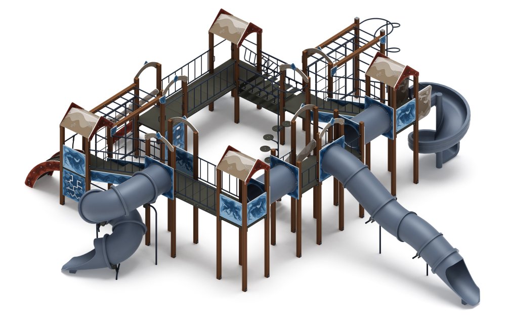 Остров детства (Алтай) - ДИК 2.01.8.02-34 - Игровой комплекс H=2000