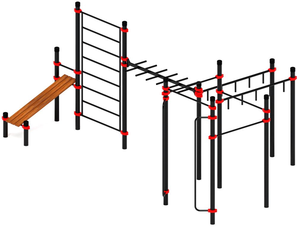 Воркаут ЛОВ 108 красный ВТ 102.14-01