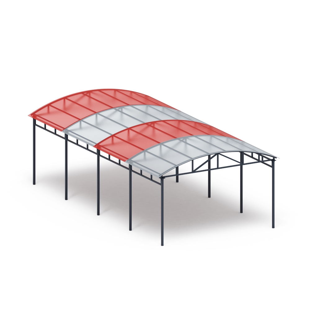 Теневой навес на 8 тренажеров - МФ 752.02 - Спорт