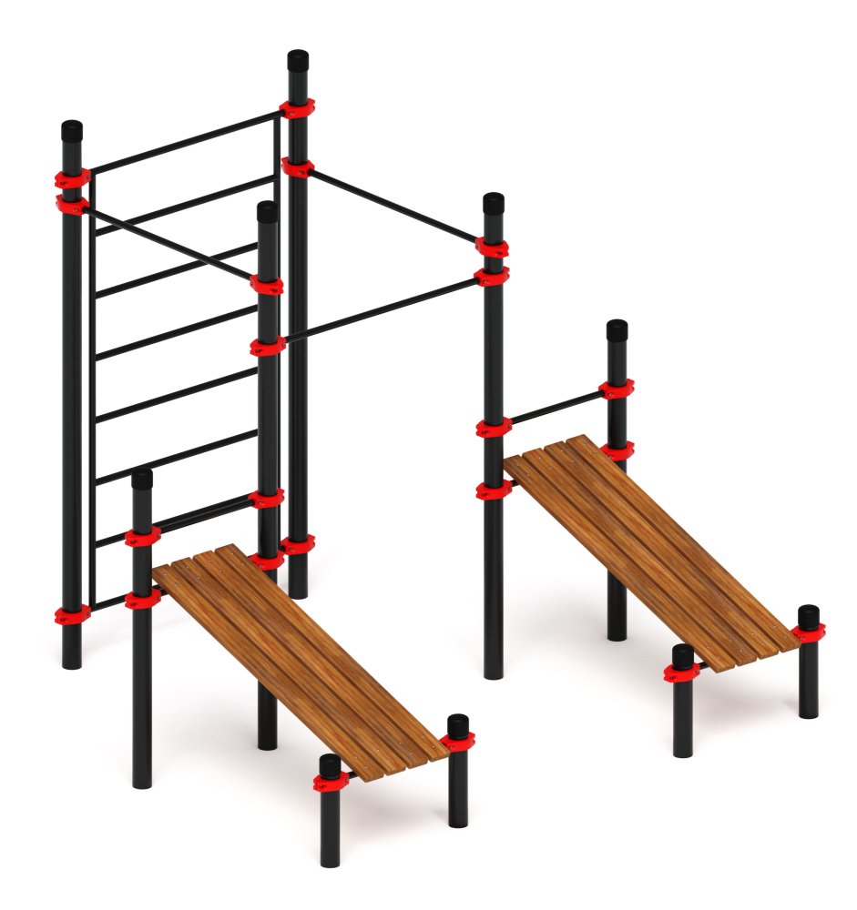 Воркаут 108 красный ВТ 12.16-01