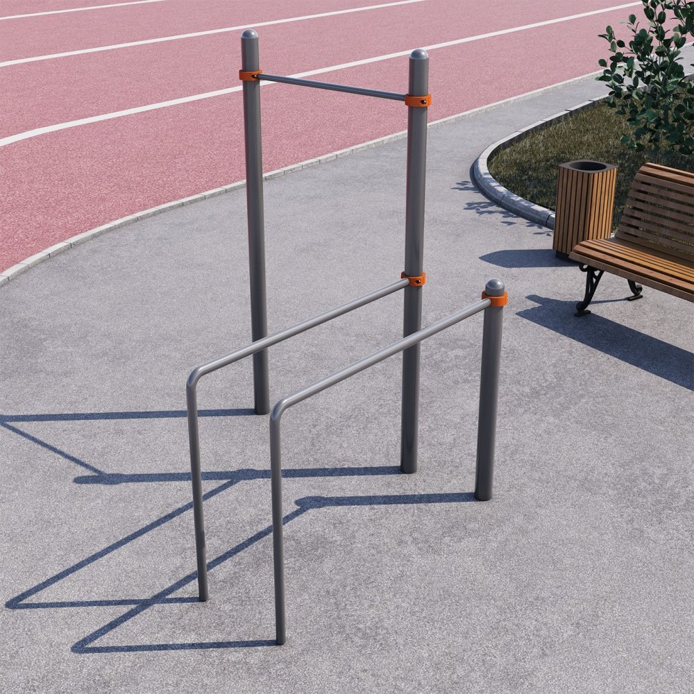 Турник с гнутыми брусьями СВС-77