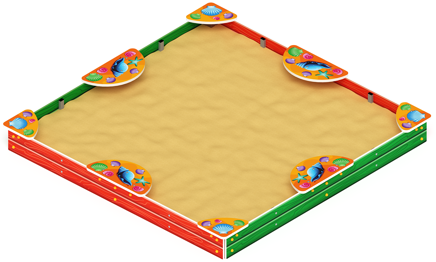 Песочница макси (Ракушки) - ИО 5.01.04-01