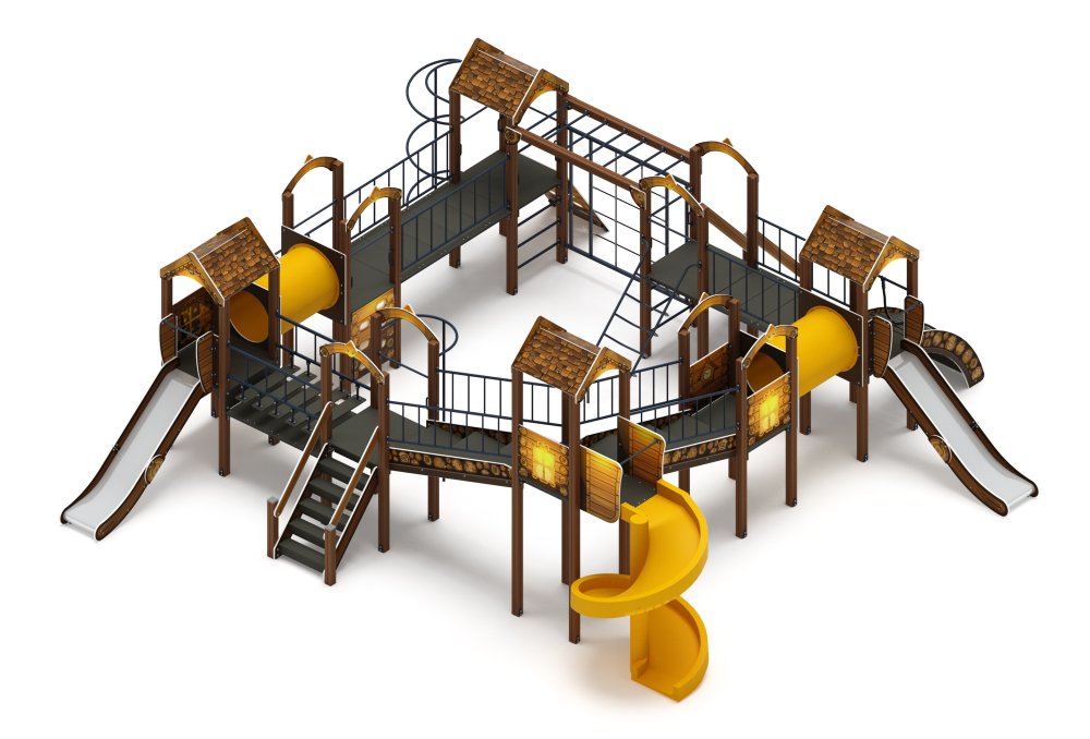 Остров детства (ЭКО) - ДИК 2.01.8.02-22 - Игровой комплекс H=1200 H=2000