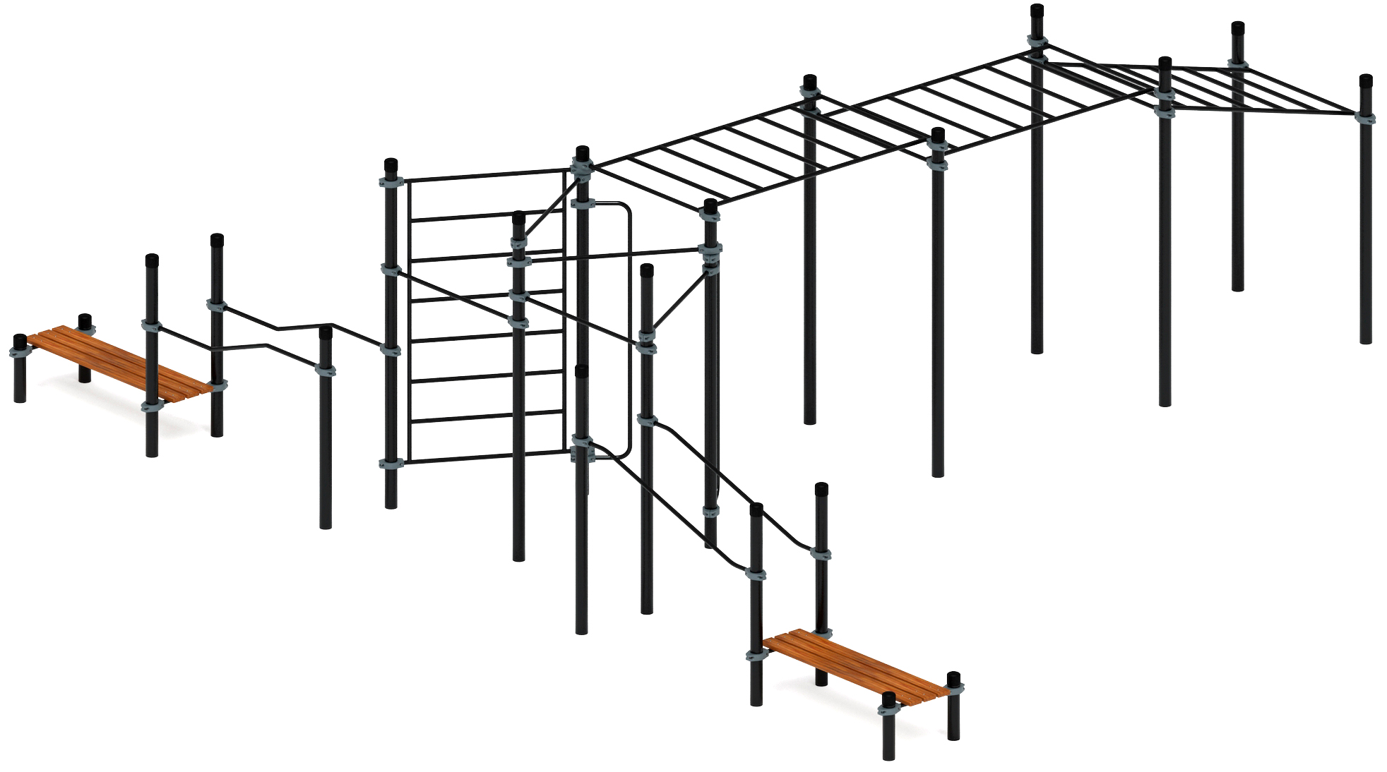 Воркаут ЛОВ 108 серый ВТ 102.25-03