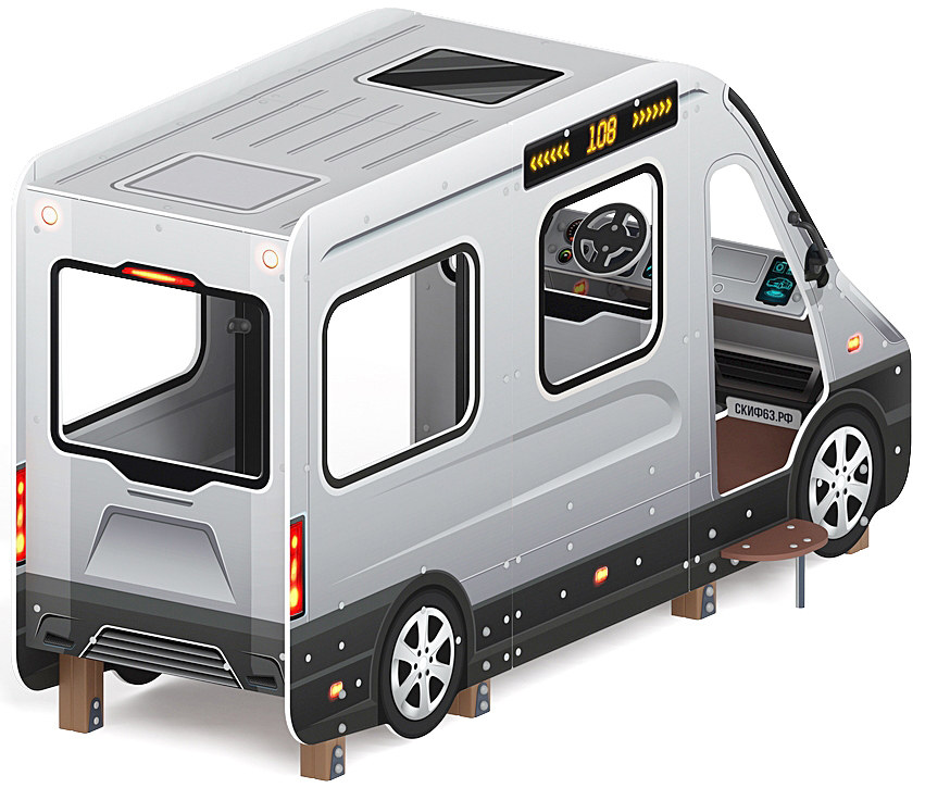 Автобус (серый) - Беседка - МФ 10.03.13-02