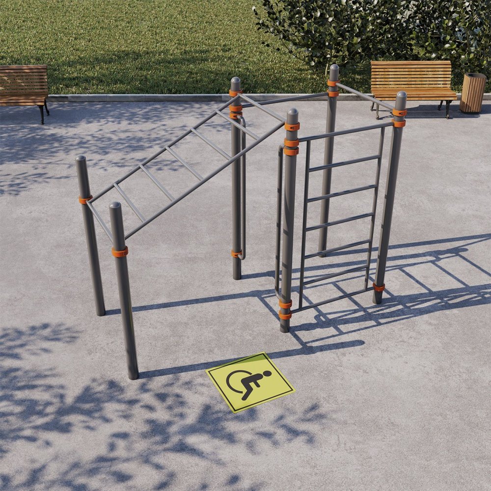 Спортивный комплекс, адаптированный для инвалидов-колясочников СВС-124