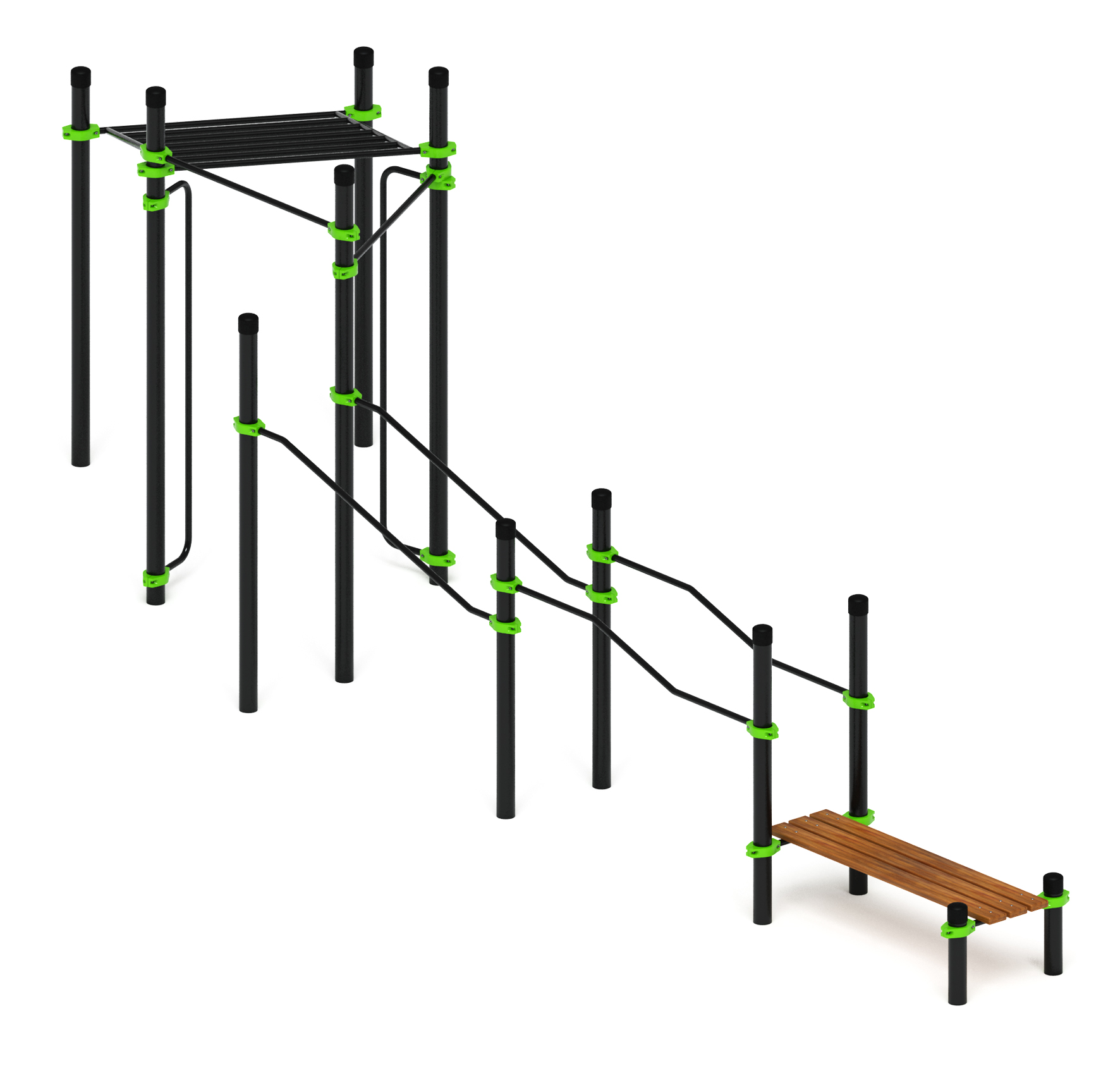 Воркаут ЛОВ 108 зеленый ВТ 102.21-02
