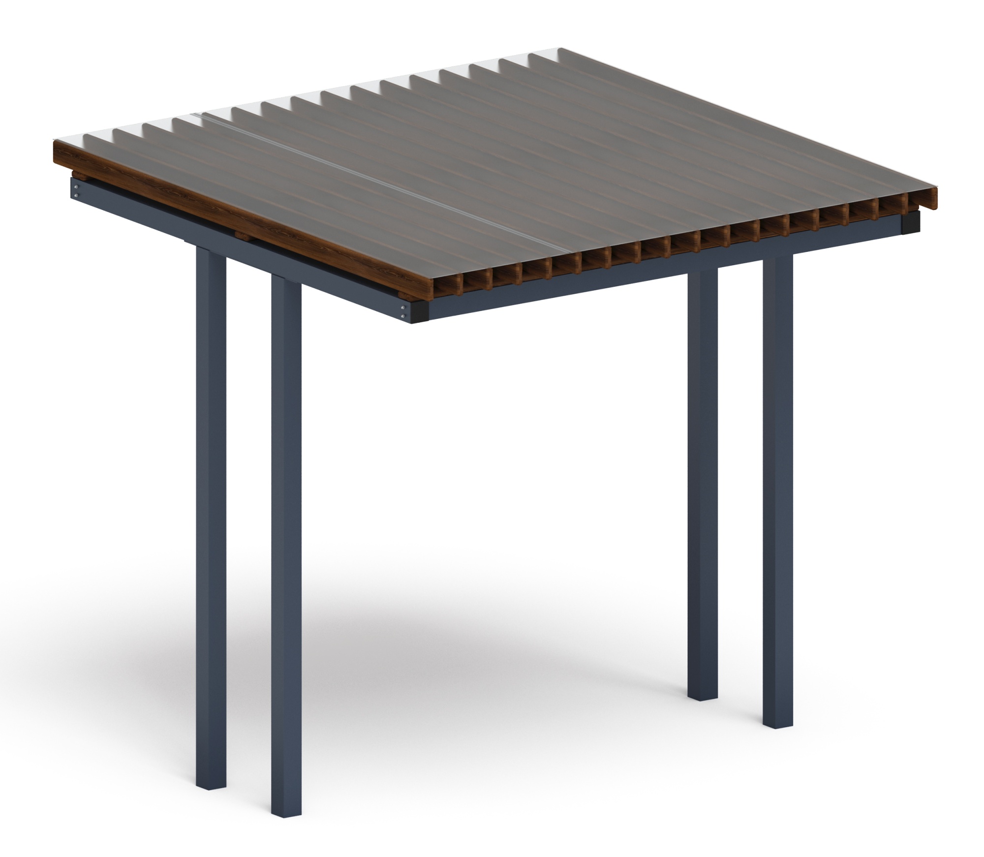 Пергола тент (прямая) - МФ 77.04.01 /с поликарбонатом/