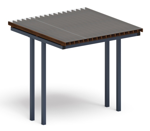 Пергола тент (прямая) - МФ 77.04.01 /с поликарбонатом/