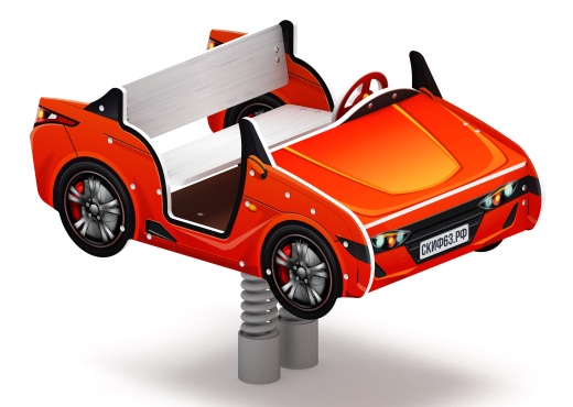 Кабриолет - Качалка на пружине двухместная машинка - ИО 23.03.02-01