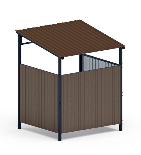 Навес контейнерной площадки для мусора (1 секция) МФ 55.02.03.1-02