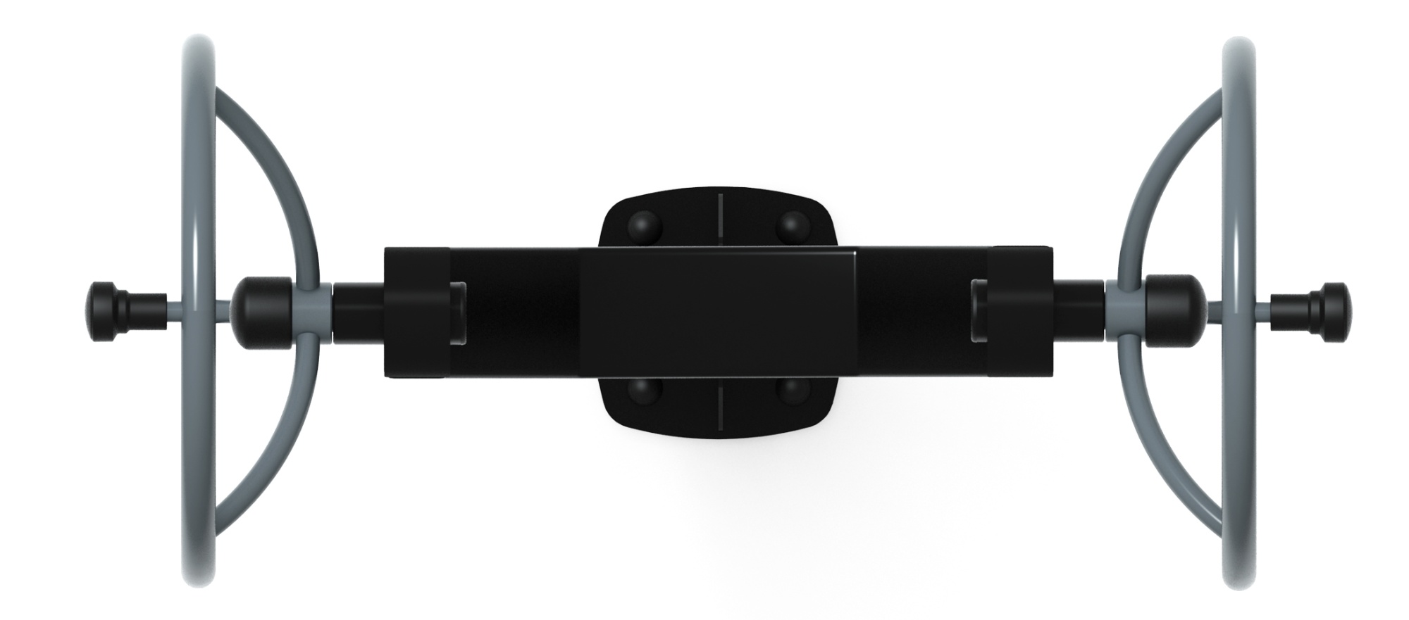 Рули (положение стоя) серый - Уличный тренажер - СТ 105-13