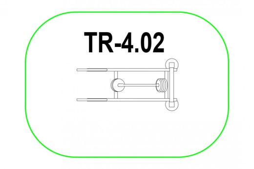 Силовой тренажёр "Становая тяга" с блинами ТР-4.02