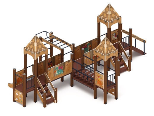 Королевство (Картонное) - ДИК 1.15.05-22 - Игровой комплекс H=750