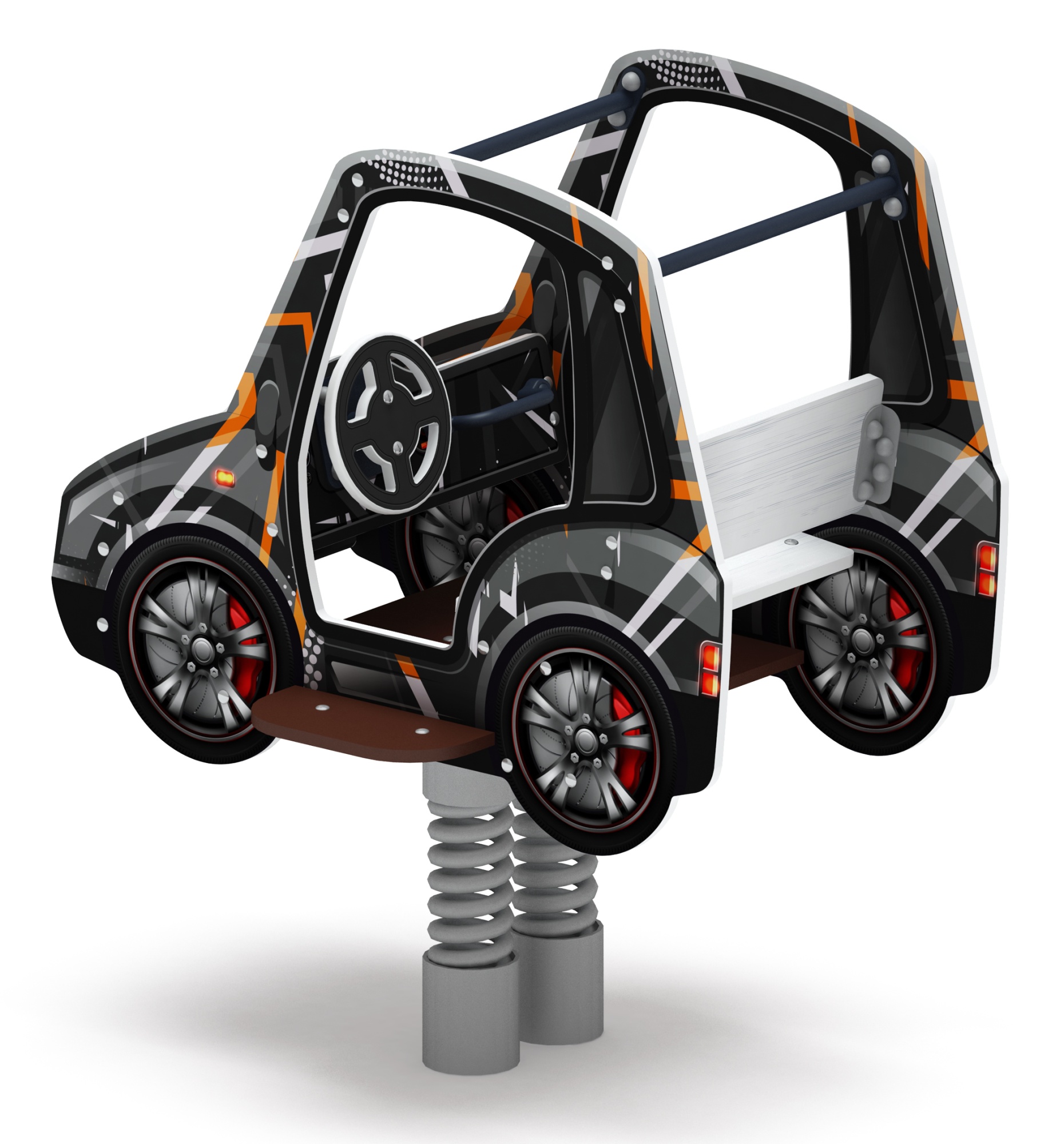 Машинка - Качалка на пружине двухместная машинка - ИО 23.03.01-05