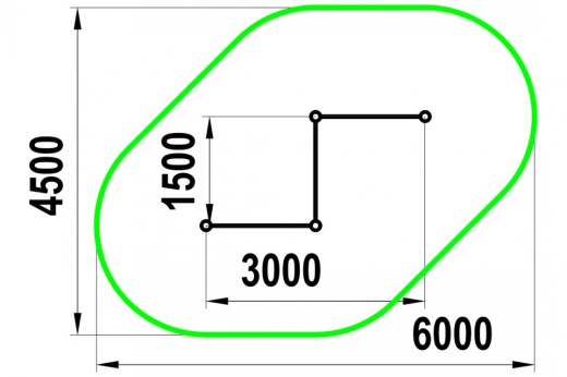 Три разноуровневых турника W-02-017