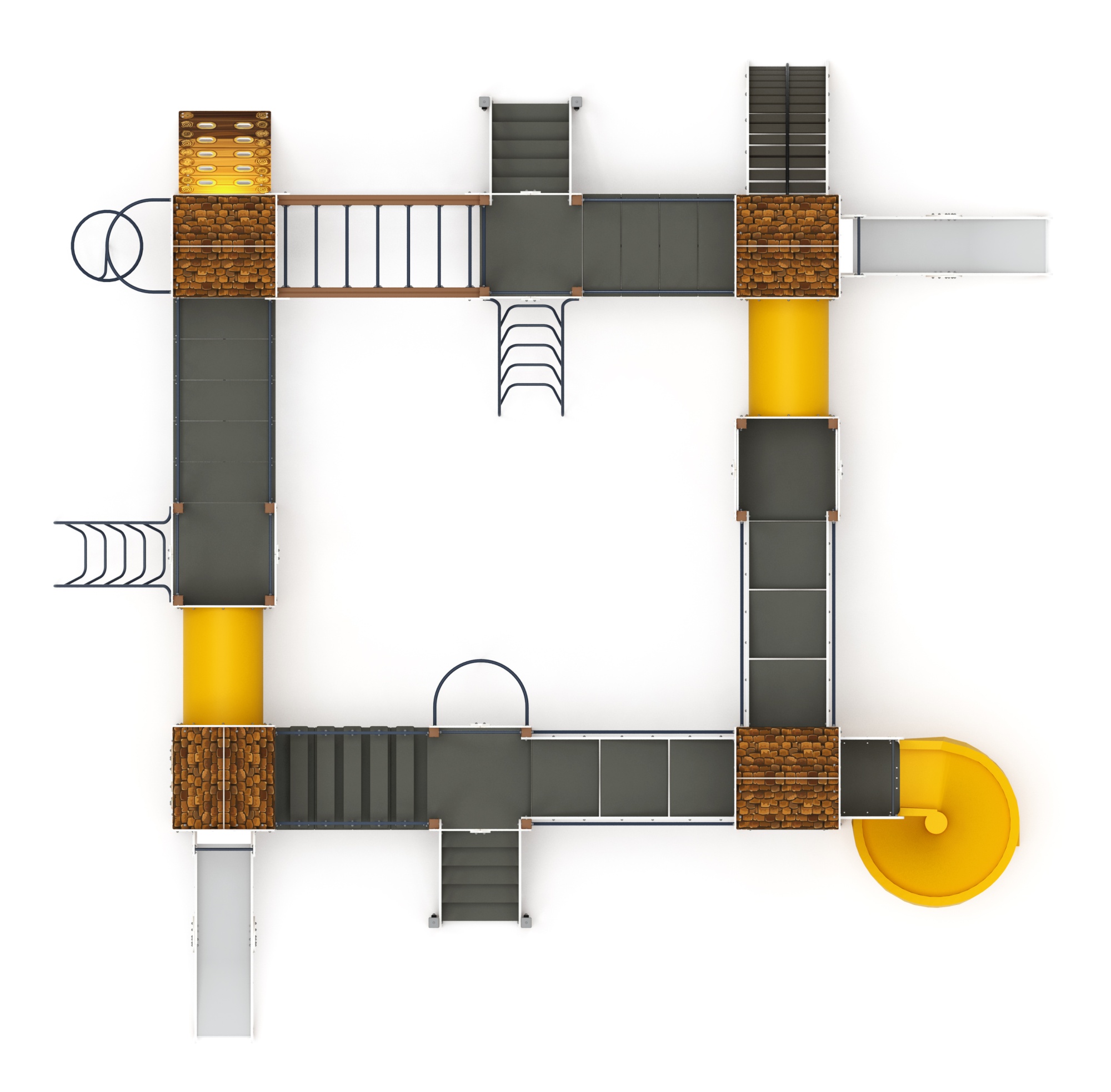 Остров детства (ЭКО) - ДИК 2.01.8.02-22 - Игровой комплекс H=1200 H=2000