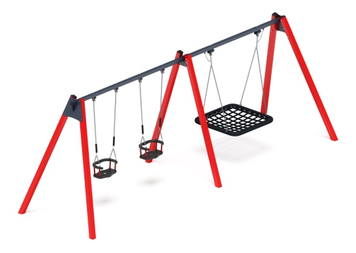 Качели М3 (красный) ИО 13.М.06.03.01.01-01.1