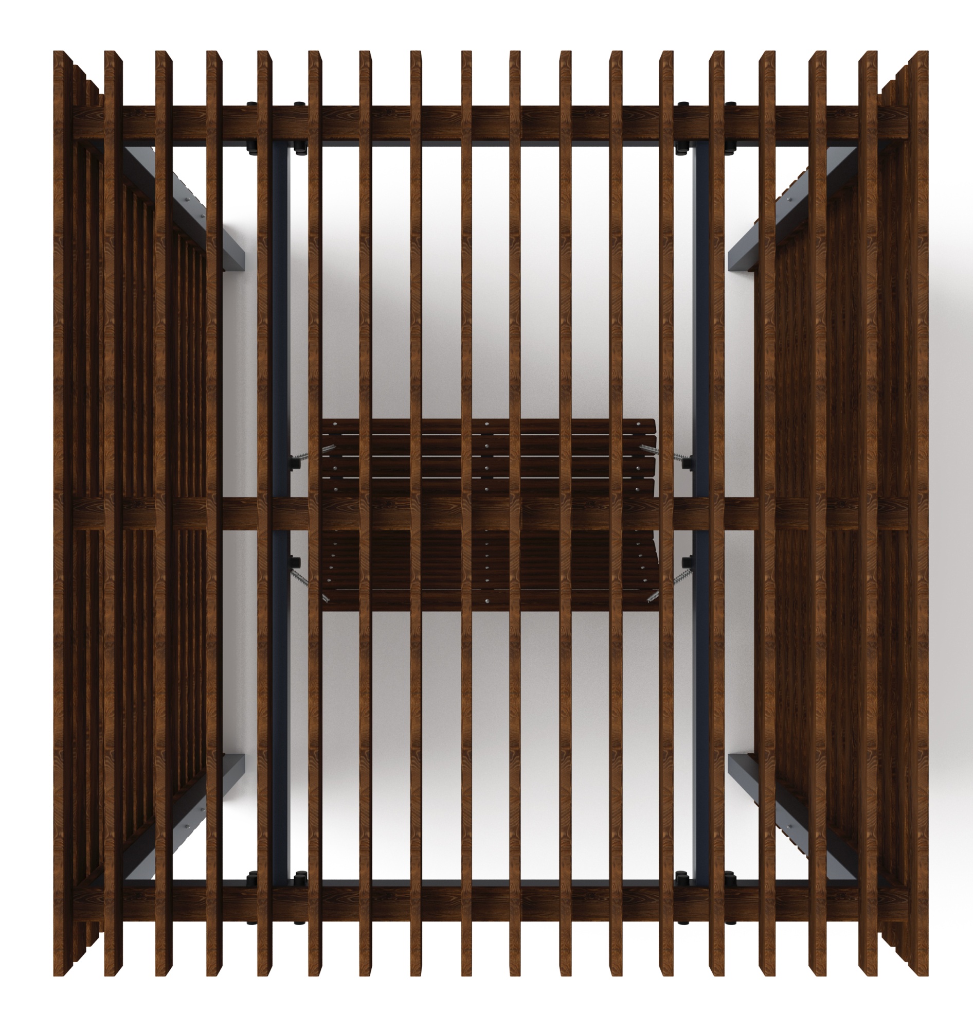 Пергола беседка с качелями - МФ 78.01.01-01 /без поликарбоната/