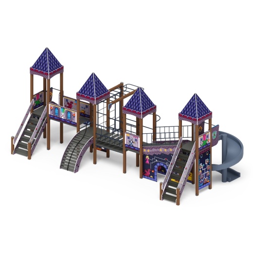 Замок (Пиксель) - ДИК 2.18.10-03 - Игровой комплекс H=1500 H=2000