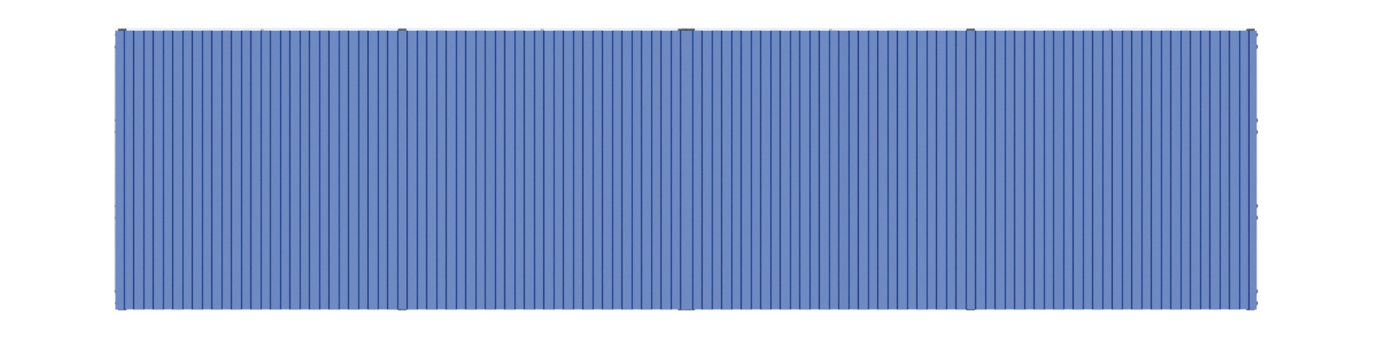 Навес контейнерной площадки для мусора (4 секции) МФ 55.02.02.4-03