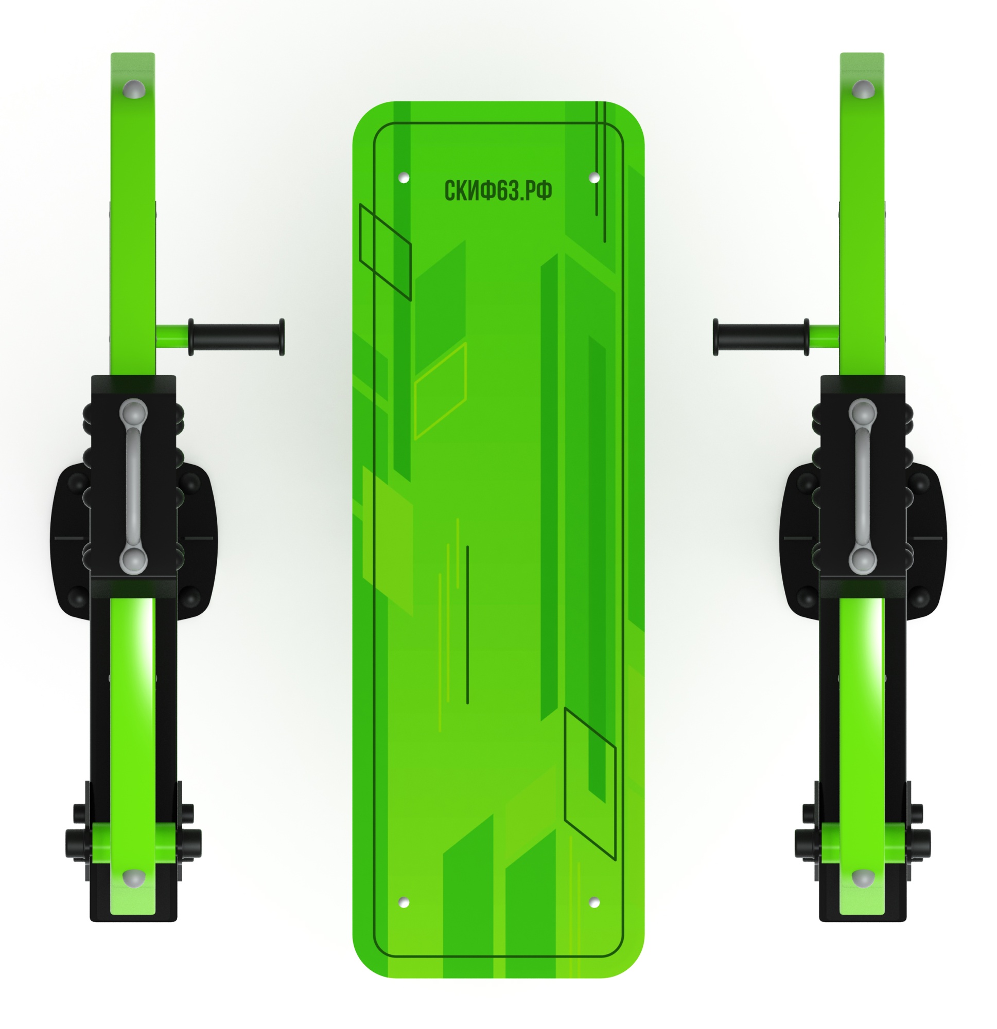 Жим лежа (зеленый) - Уличный тренажер - СТ 026-12.П