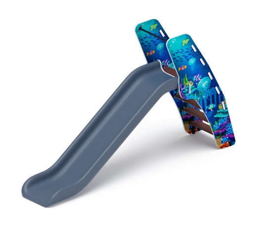 Горка пластиковая - ИО 42.01.01-07 - (серый скат) H=1200 (Морской)