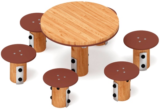 Столик детский (лиственница) МФ 31.01.11-Л