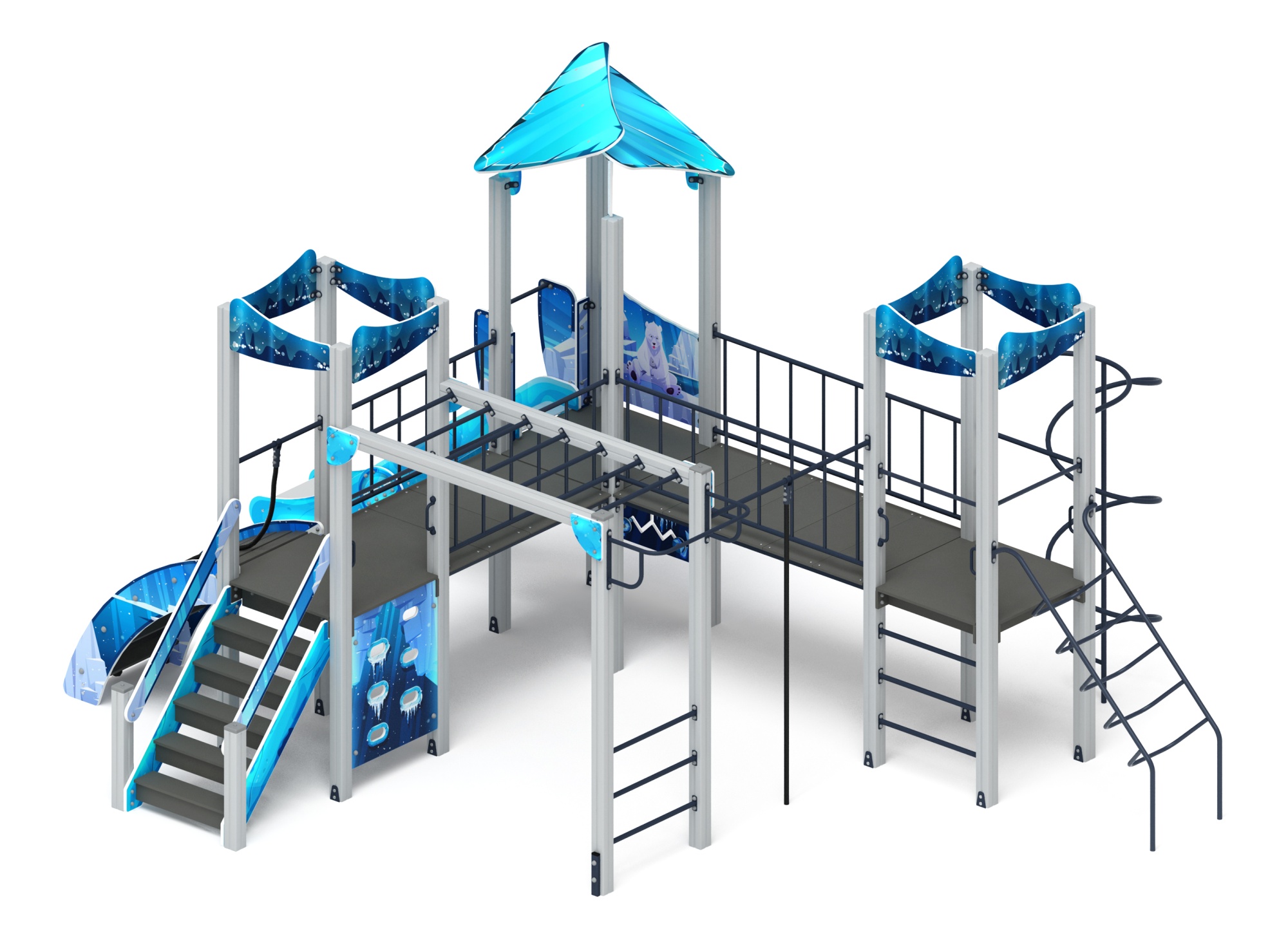 Волшебный город (Снежная королева) - ДИК 2.19.02-02 - Игровой комплекс Н=1200