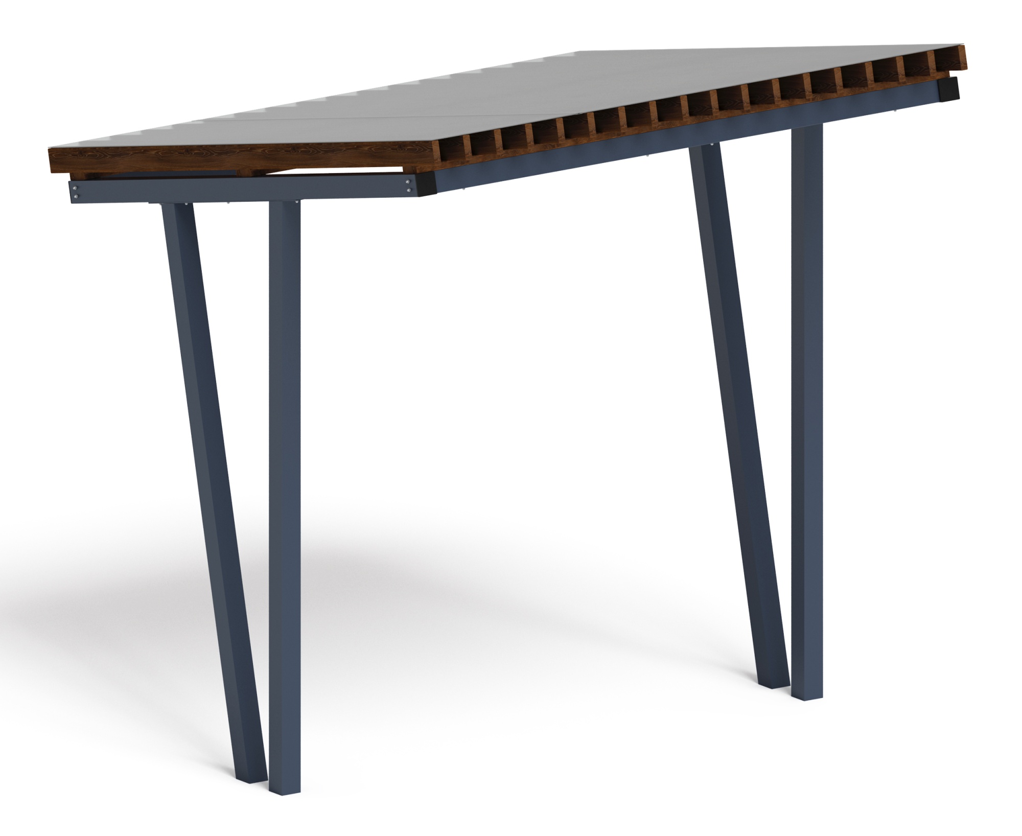 Пергола тент (наклоная) - МФ 77.03.01 /с поликарбонатом/