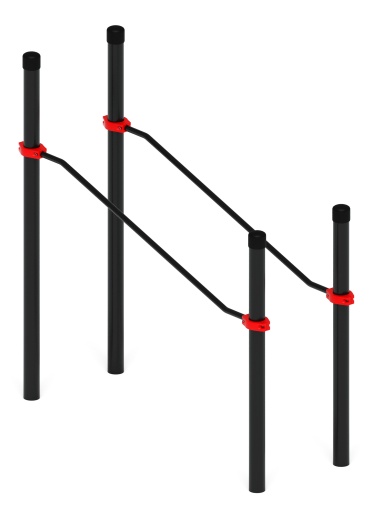 Воркаут ЛОВ 108 красный ВТ 102.03-01