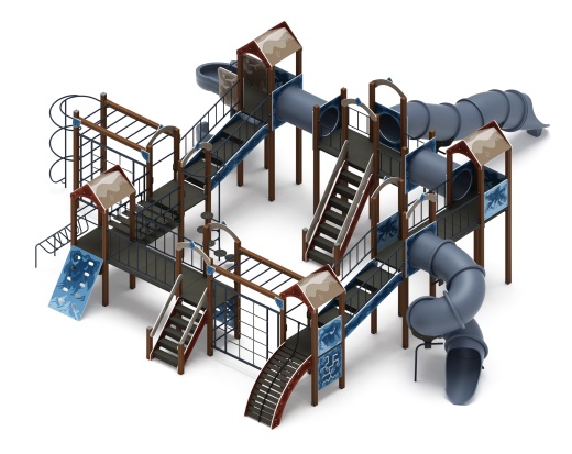 Остров детства (Алтай) - ДИК 2.01.8.02-34 - Игровой комплекс H=2000