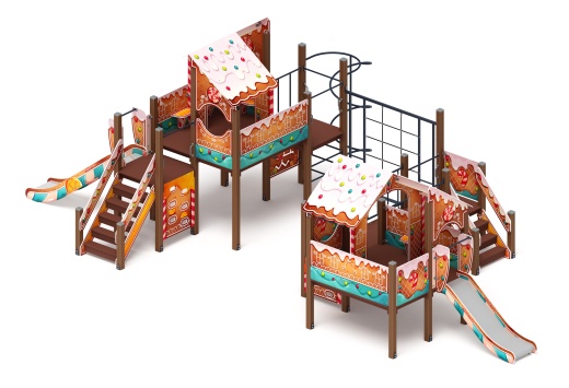 Теремок (Пряничный домик) - ДИК 2.07.03-02 - Игровой комплекс H=750 H=1200