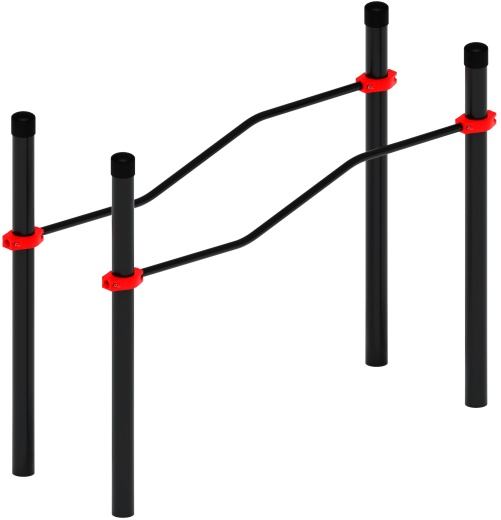 Воркаут ЛОВ 108 красный ВТ 102.06-01
