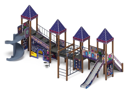 Замок (Пиксель) - ДИК 2.18.10-03 - Игровой комплекс H=1500 H=2000