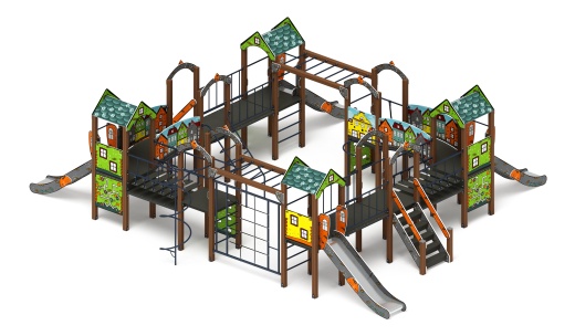 Остров детства (Город) - ДИК 2.01.8.01-01 - Игровой комплекс H=1200