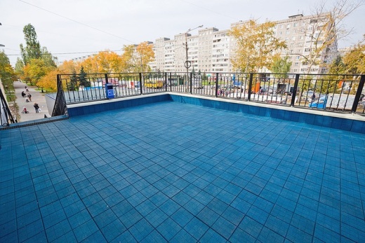 Резиновая плитка 350х350х30 мм "Сетка"