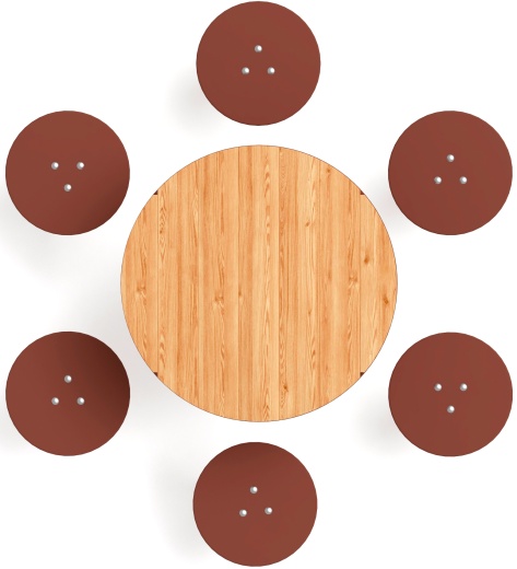 Столик взрослый (лиственница) МФ 32.01.05-Л