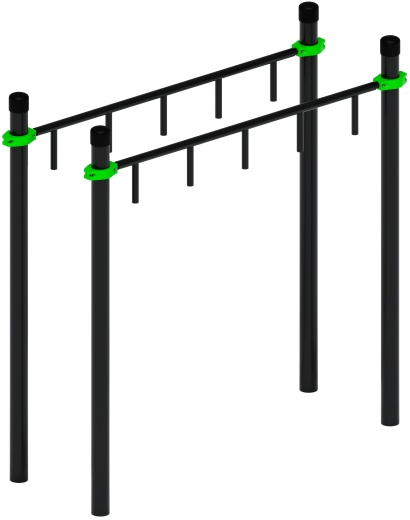 Воркаут ЛОВ 89 зеленый ВТ 101.10-02
