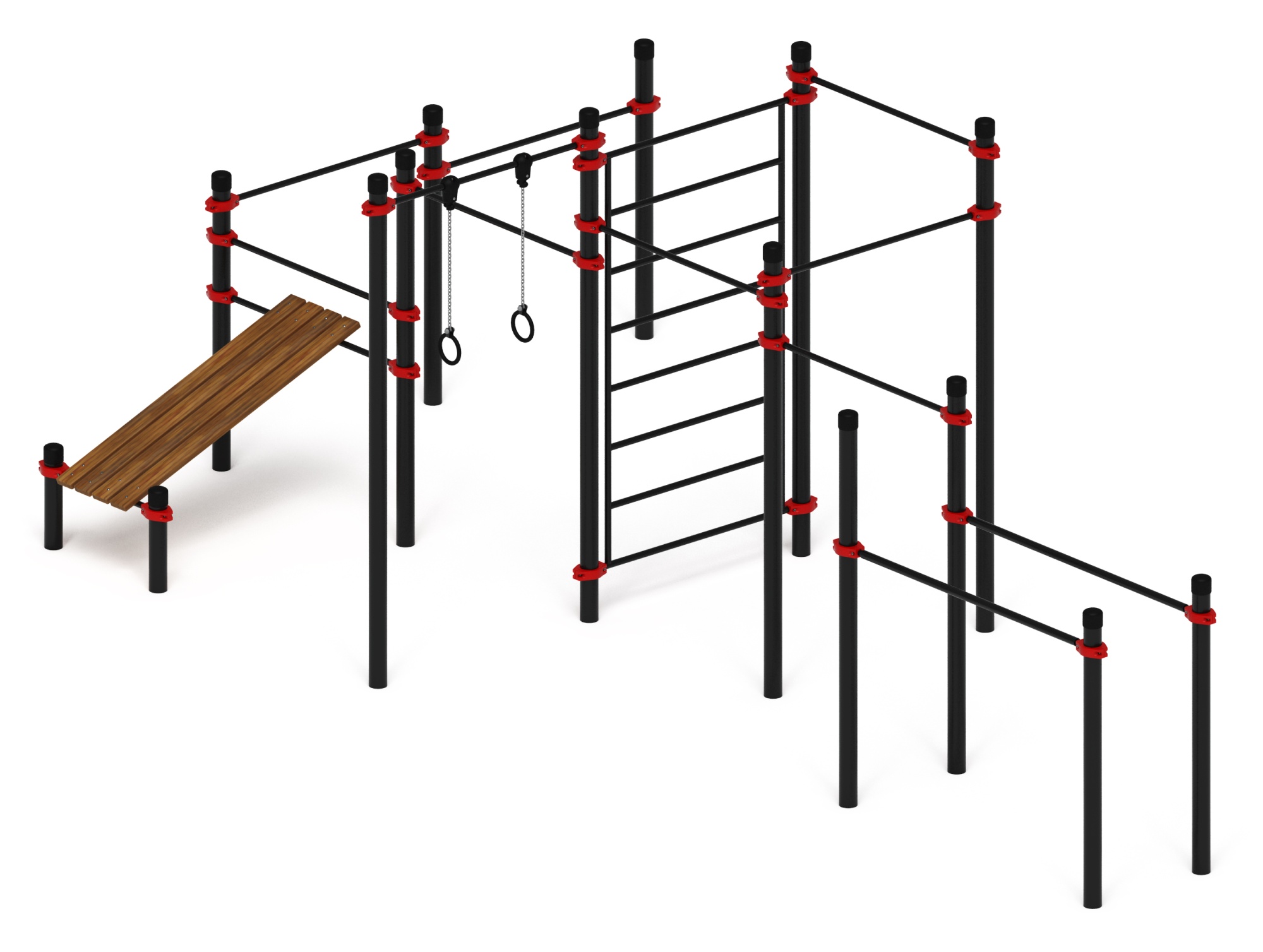 Воркаут 108 красный ВТ 12.23-01