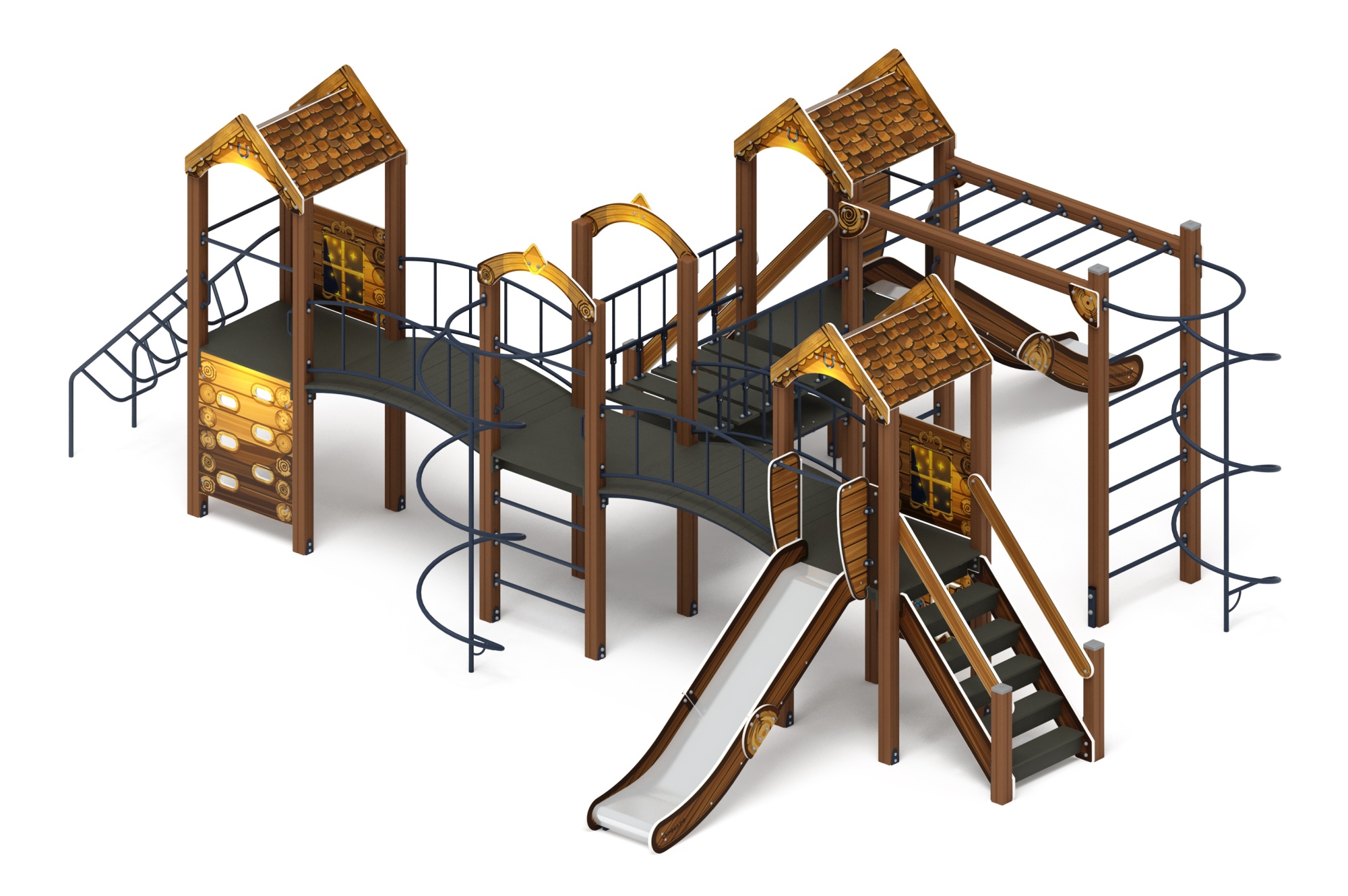 Дворик детства (ЭКО) - ДИК 2.01.4.02-02 - Игровой комплекс H=1200