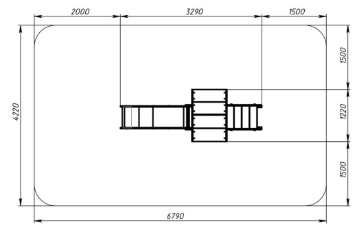 В гостях у сказки - ДИК 1.05.01-01.С - Игровой комплекс H=900