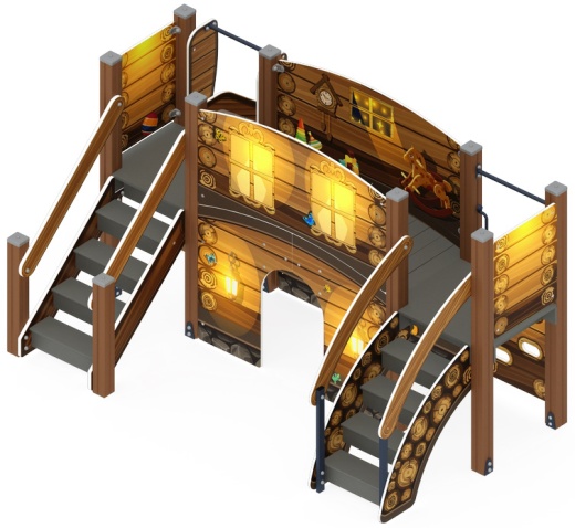 Карапуз (Эко) - ДИК 1.001.01-02 - Игровой комплекс Н=900