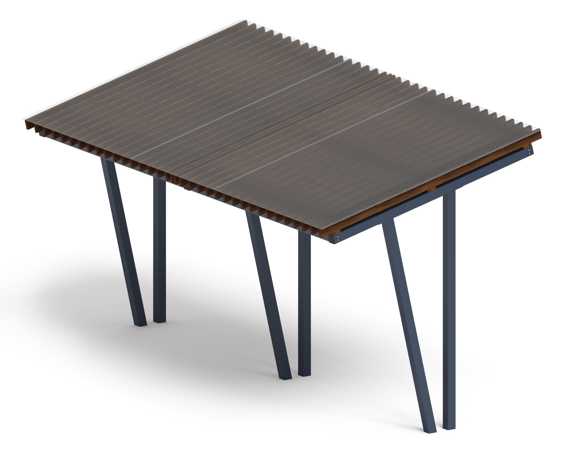 Пергола тент (наклоная) - МФ 77.03.02 /с поликарбонатом/