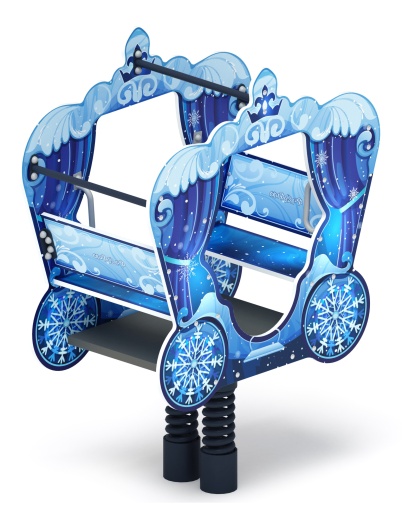 ИО 23.03.03-04 Качалка на пружине карета Снежная королева